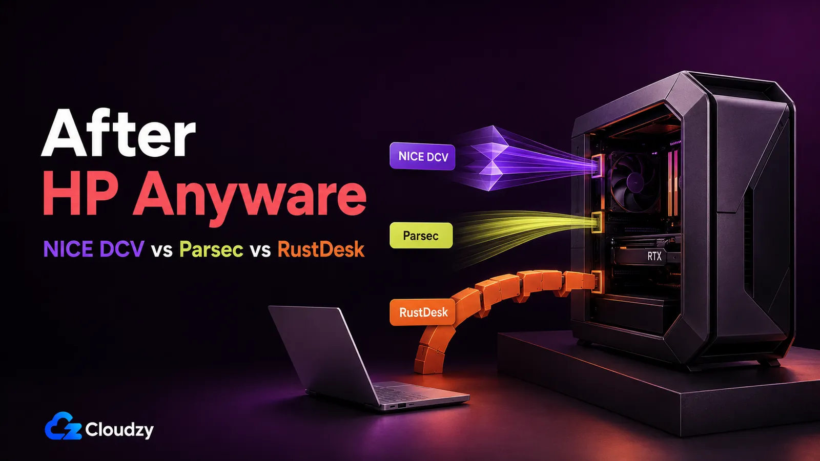 Self-hosted remote workstation protocols as HP Anyware alternatives, connecting a thin client to a GPU server