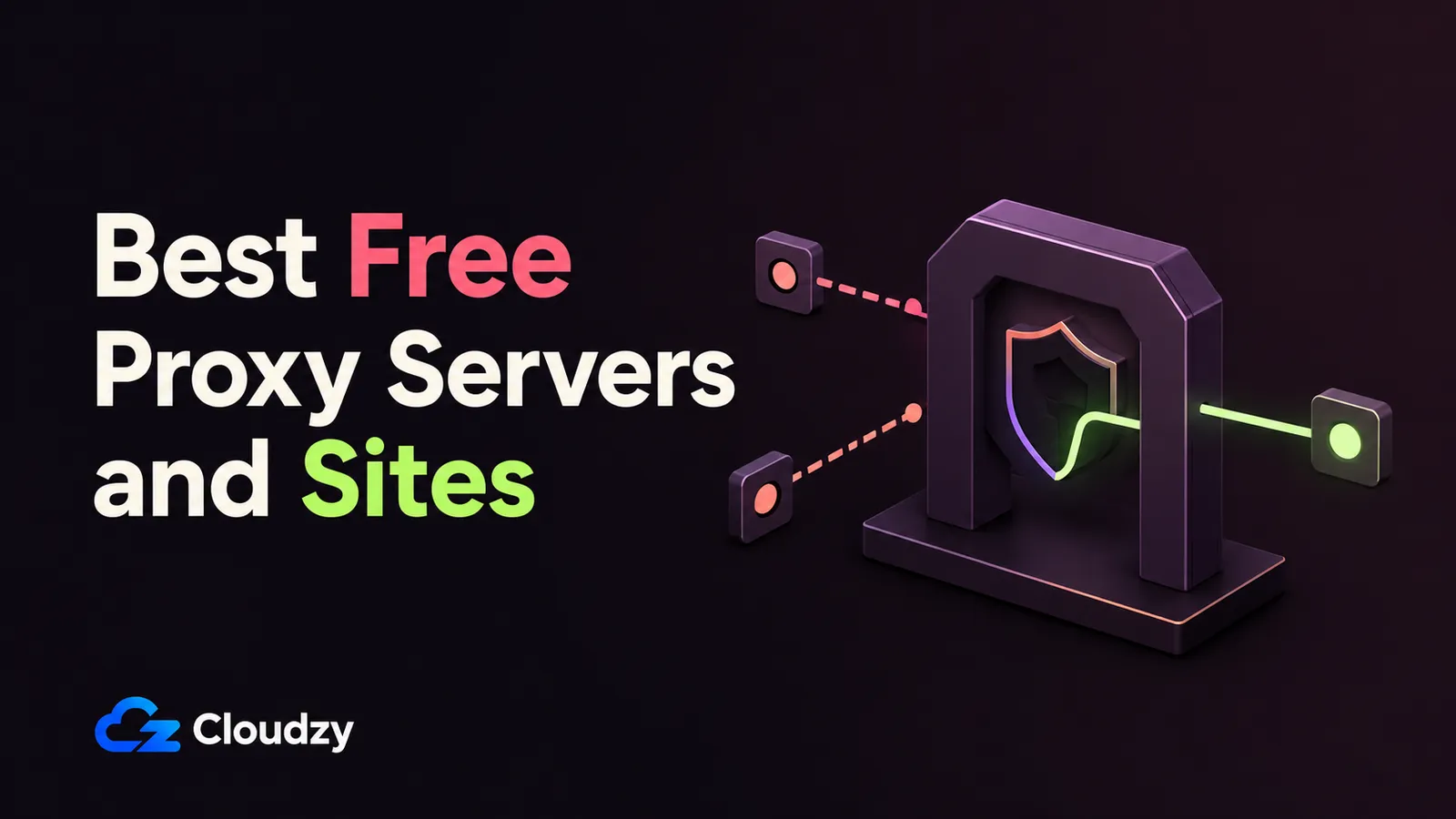 A long list of anonymous free proxy servers contrasted with a single private proxy server the reader owns