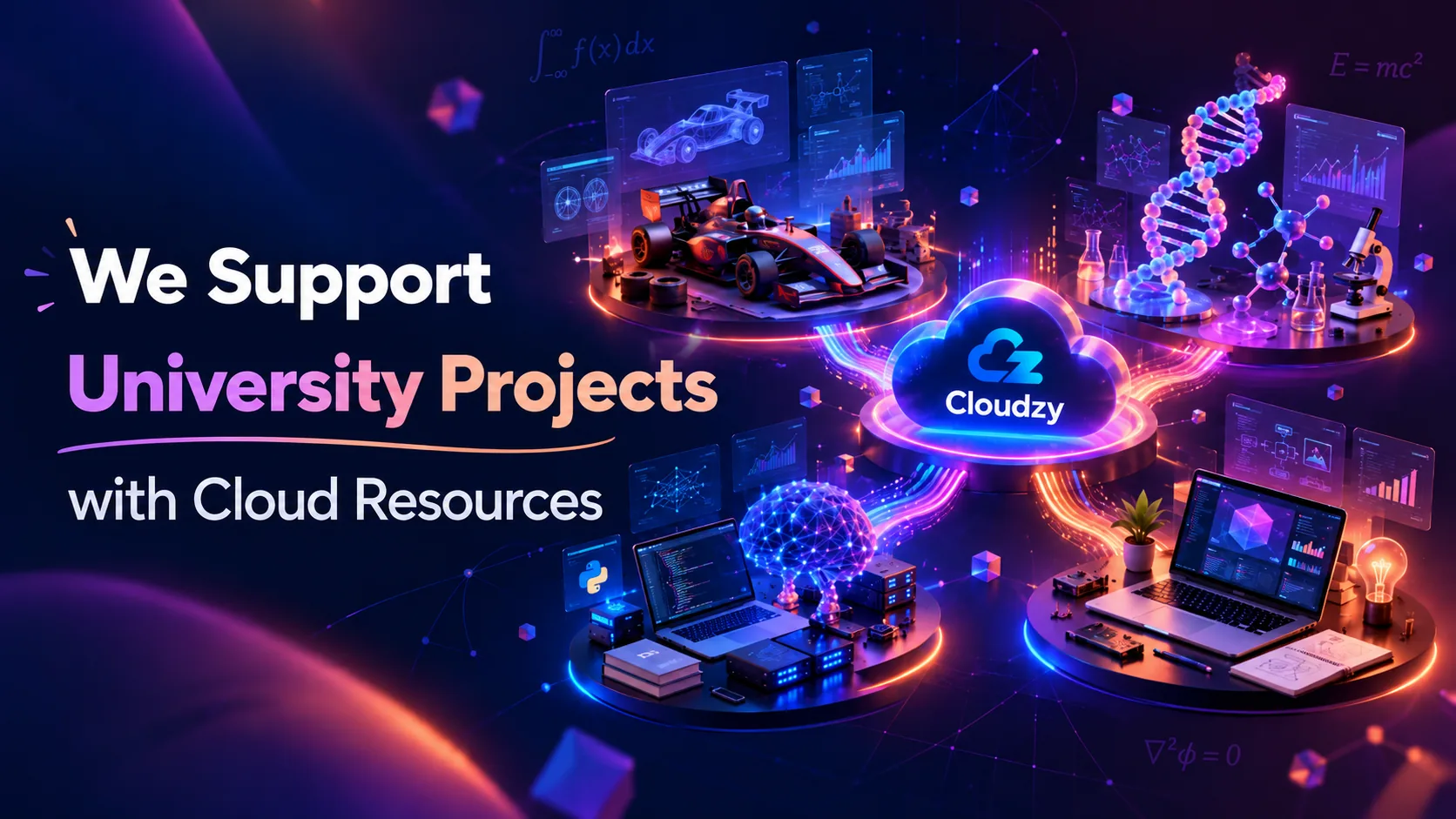 Cloudzy cloud resources supporting university engineering, research, and other projects