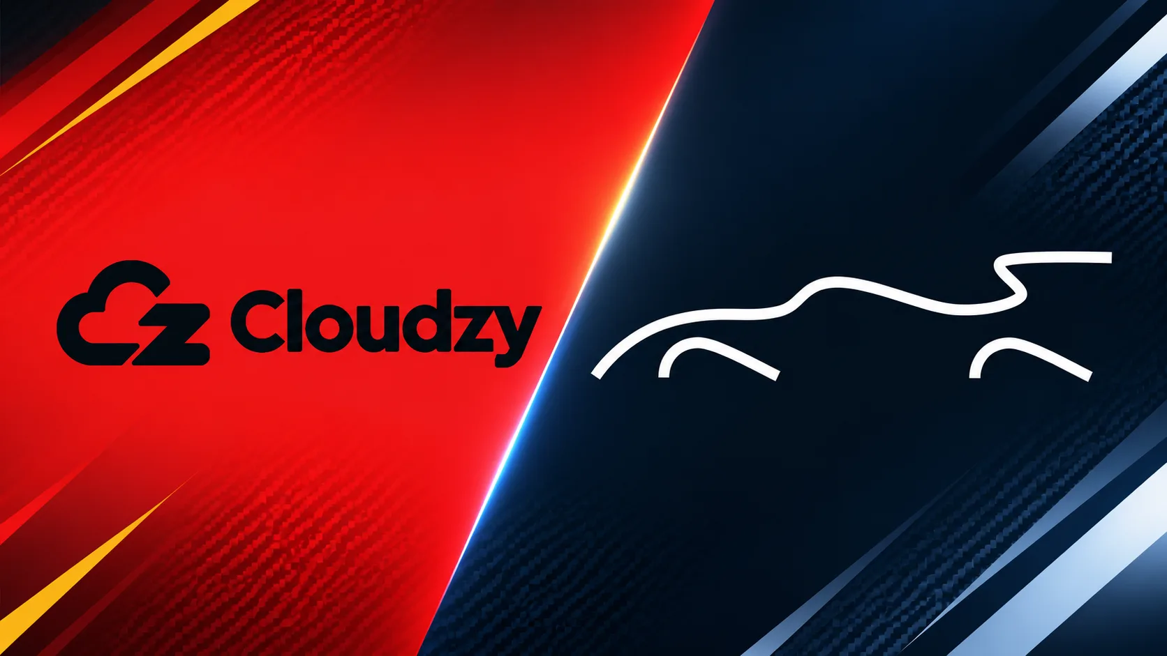 لافتة الشراكة بين Cloudzy و UCalgary Racing