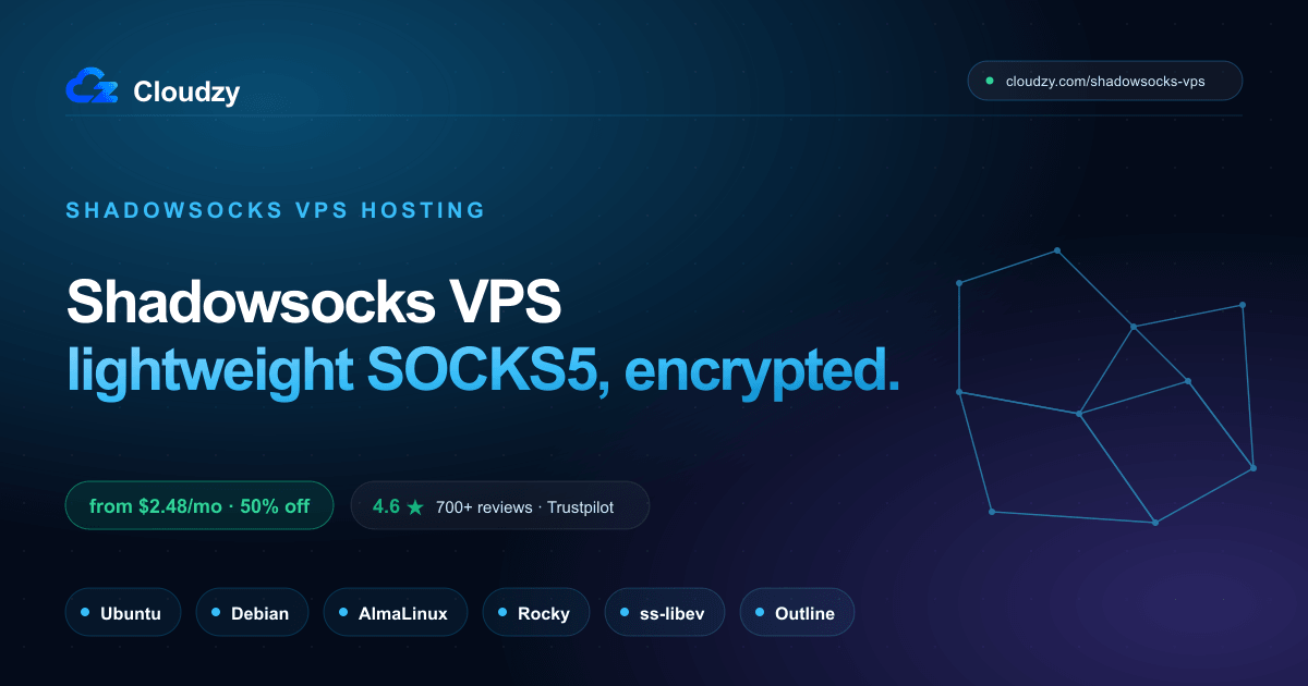 Shadowsocks VPS. Lightweight Encrypted SOCKS5 Proxy · Cloudzy