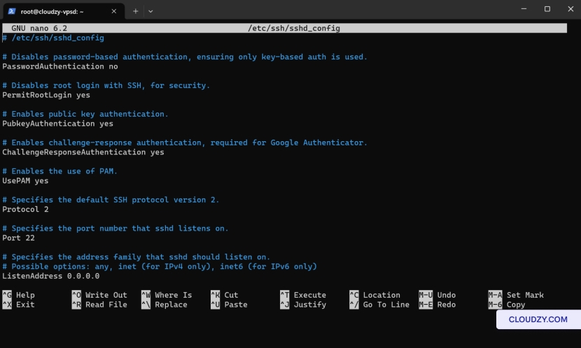 Verify authentication settings