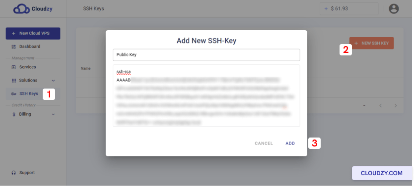 Add new SSH-key