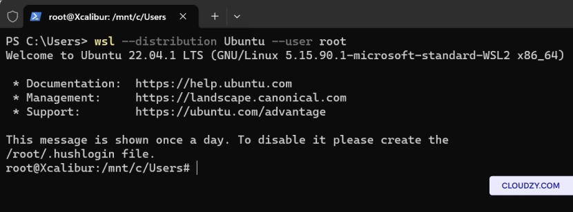 Run a specific Linux distro