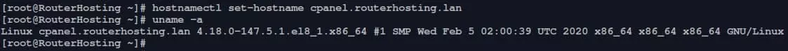 create server host name