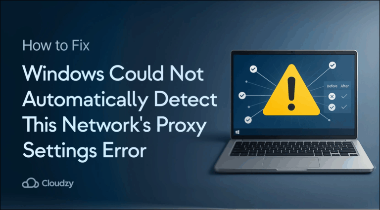 Systém Windows nemohl automaticky detekovat nastavení proxy této sítě