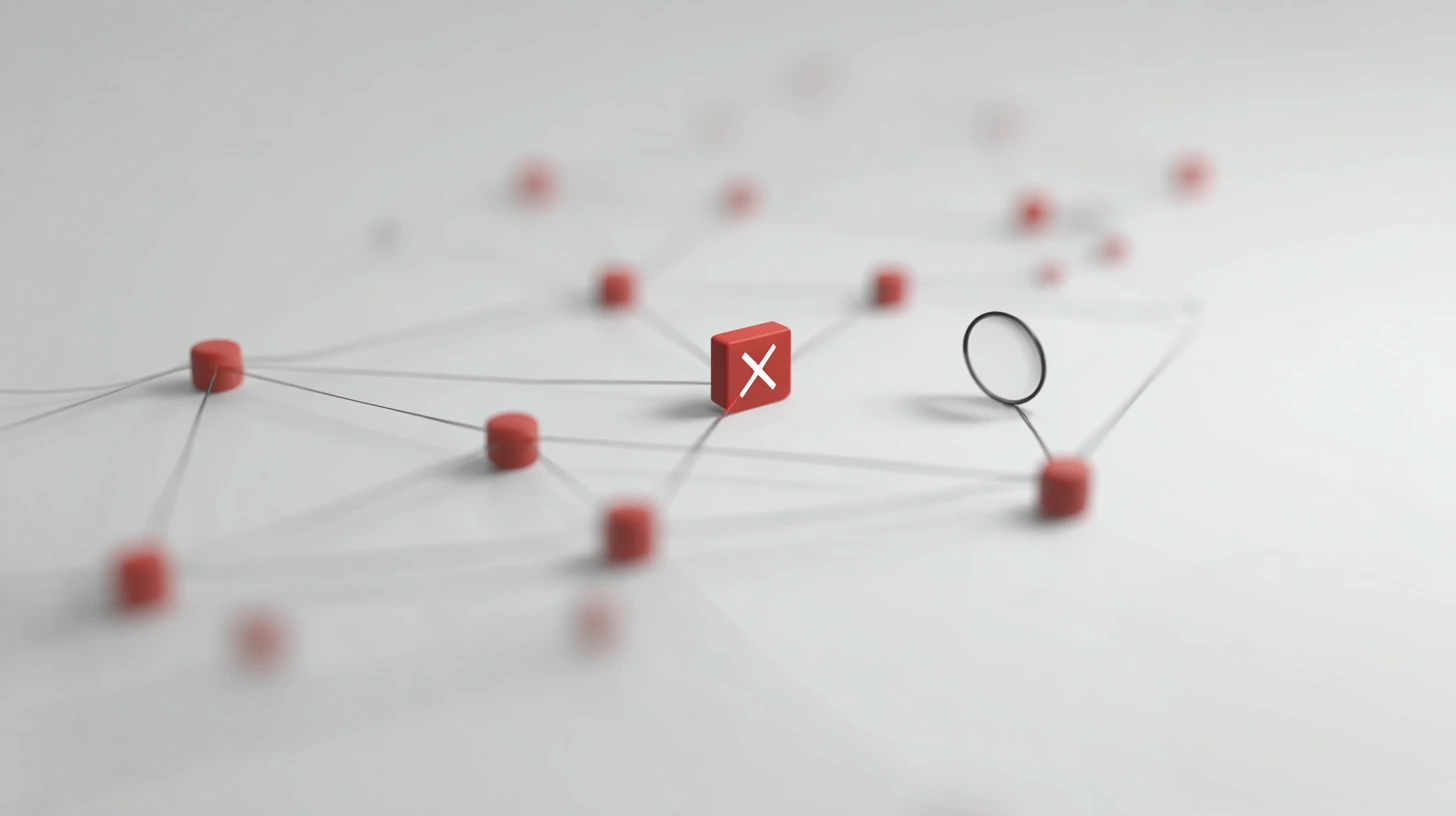 How to Fix "Windows Could Not Automatically Detect This Network's Proxy Settings" Error 5 Visualizing broken network connections and conflicting data paths, illustrating why Windows proxy detection fails.
