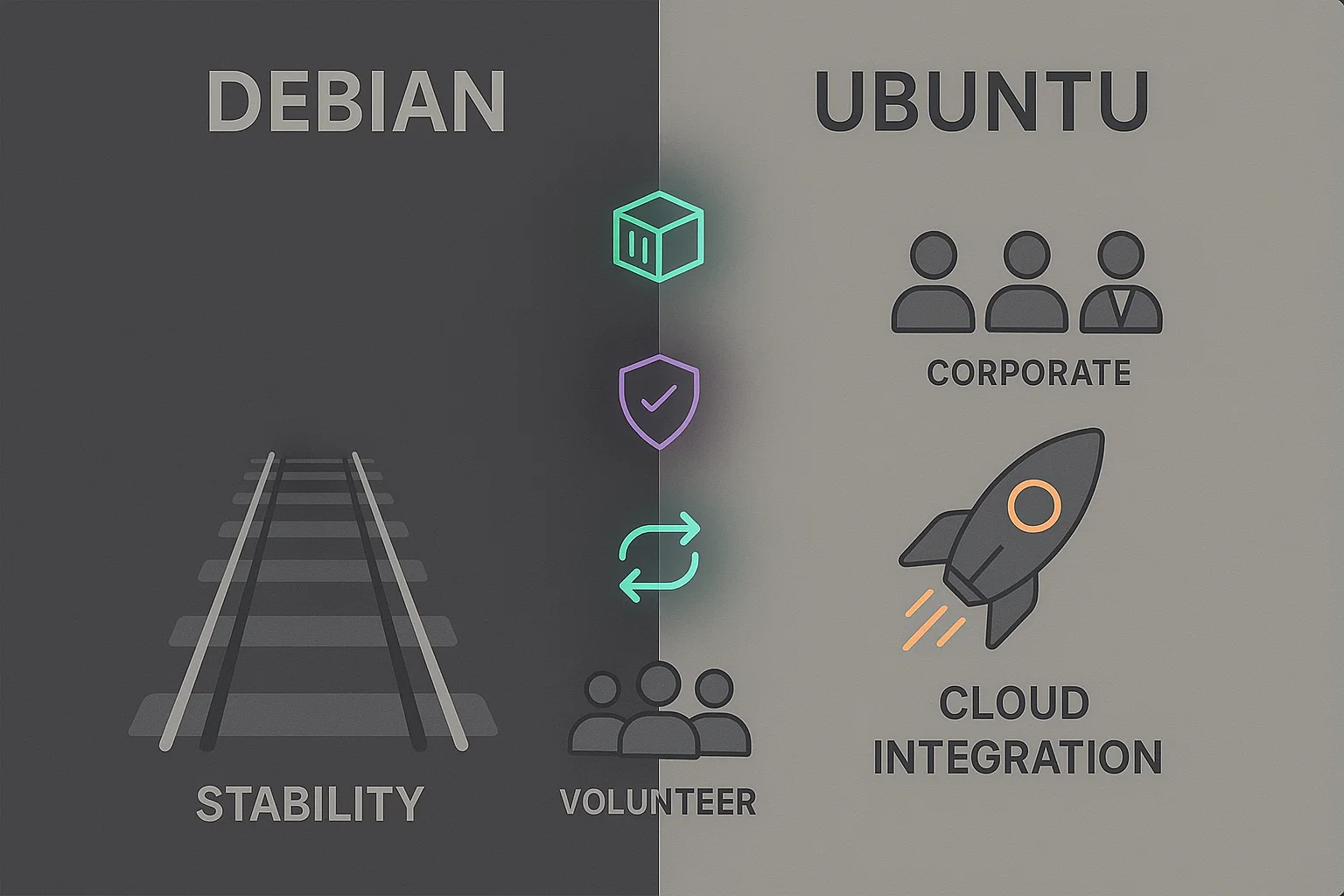 Debian vs Ubuntu future outlook diagram
