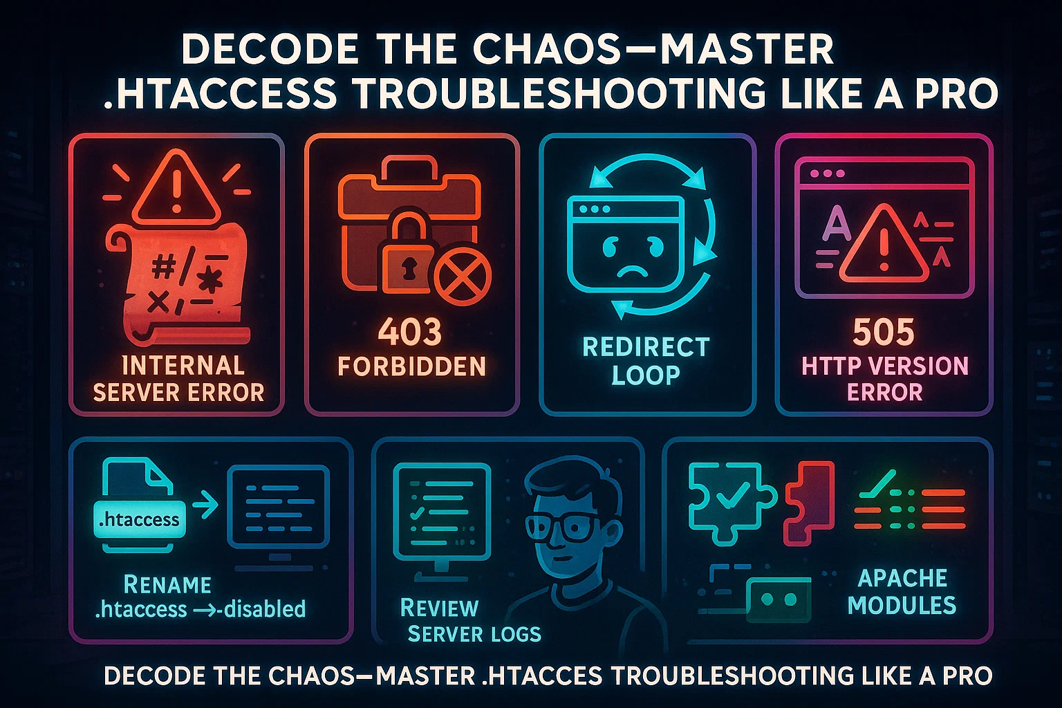 Fix 500 errors, redirect loops, permissions