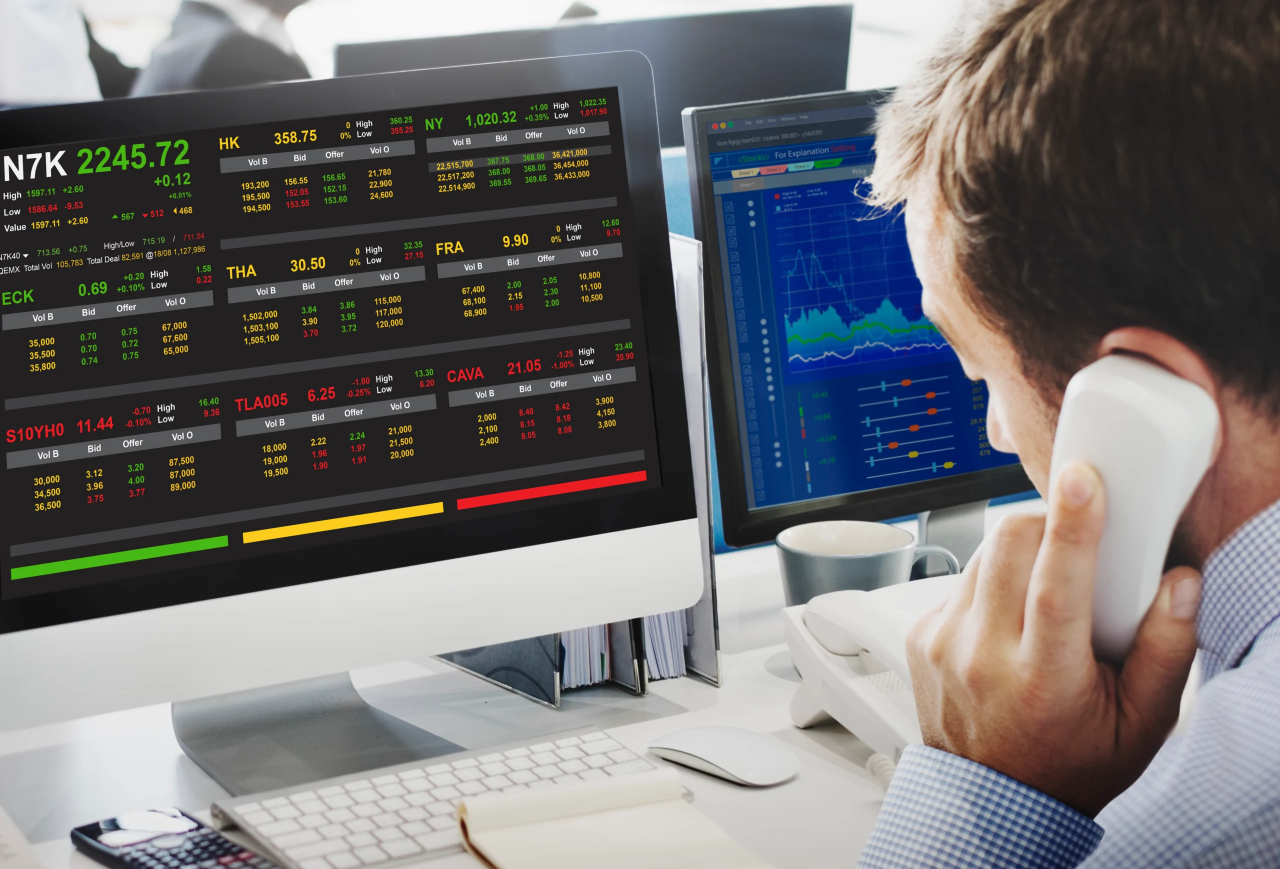 stock exchange trading forex finance graphic concept scaled