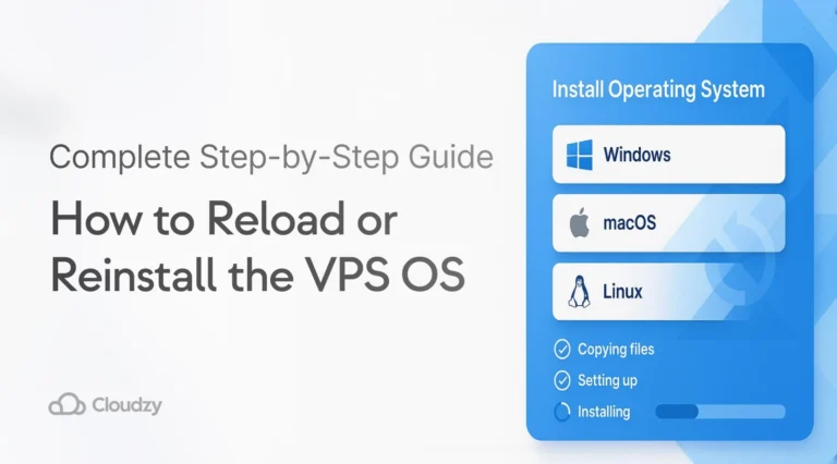 How to Reload or Reinstall VPS OS on Cloudzy
