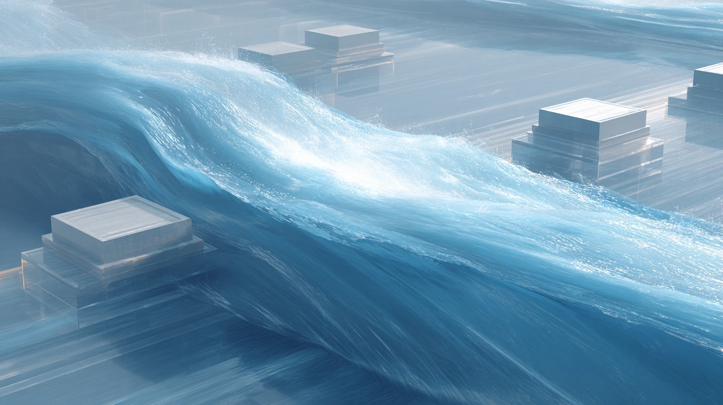 Linux LVM Mount Commands: Create and Mount LVM on Ubuntu and CentOS 6 Visual of logical volumes being precisely carved and shaped from a larger, flowing digital "volume group" liquid.