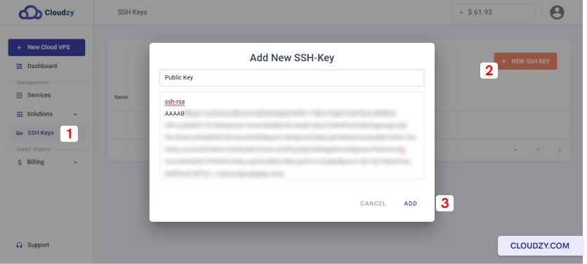 Add new SSH-key