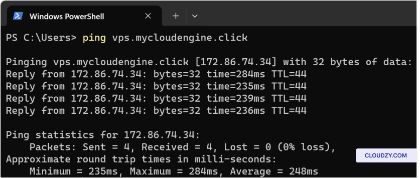 Replies from VPS IP address