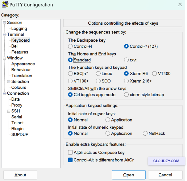 Adjusting Terminal Emulation Settings