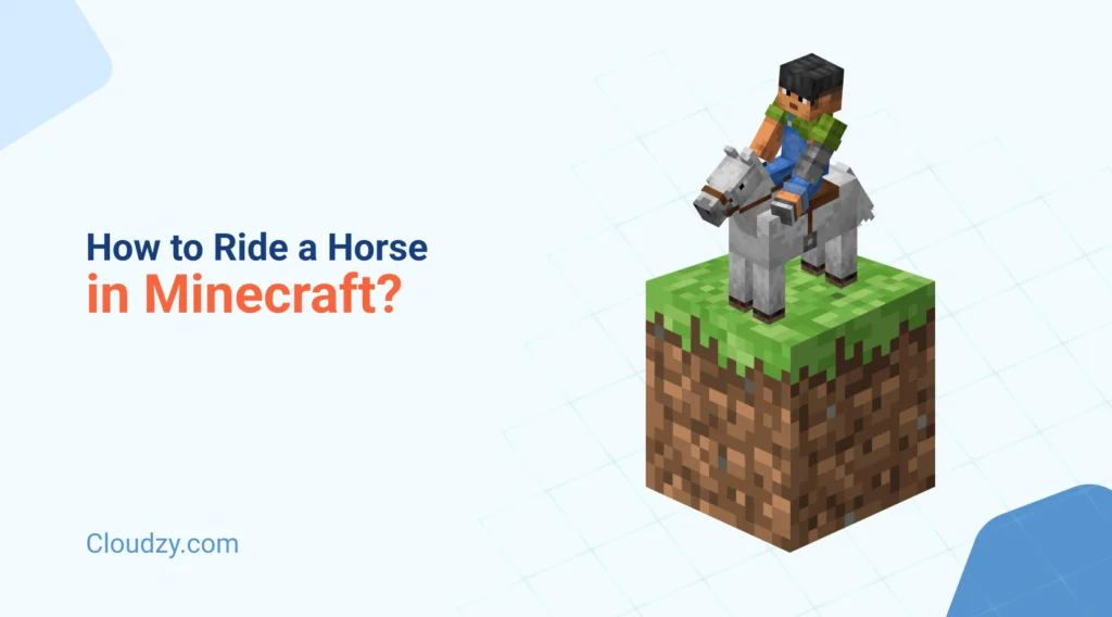 ride a horse in minecraft