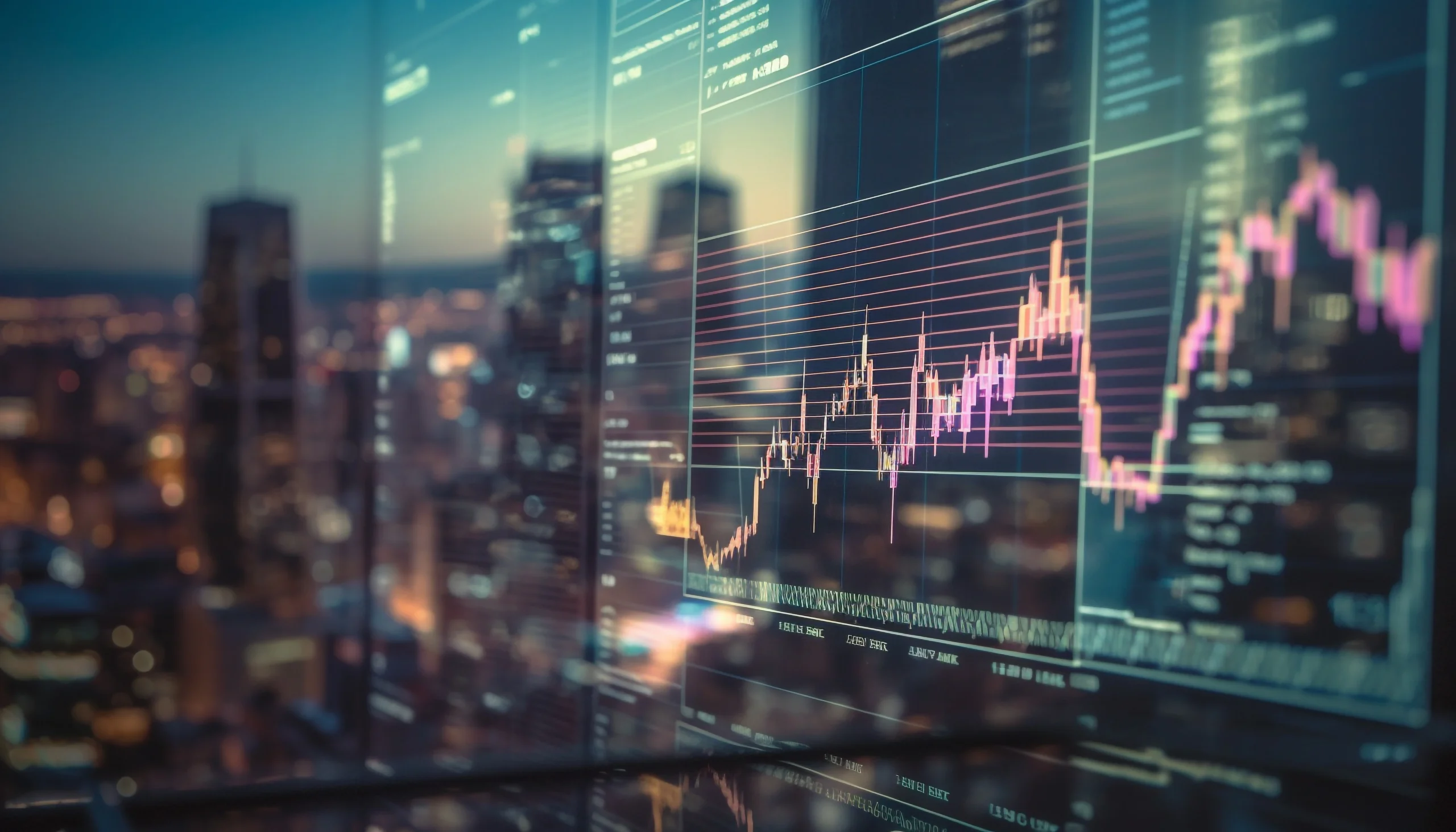 Futures trading floor or electronic exchange interface displaying standardized contracts and price discovery 