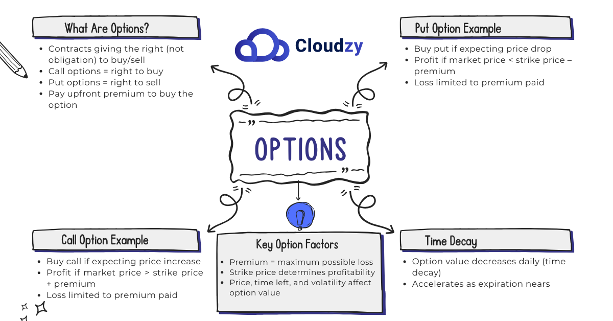 How Do Options Work Infographic
