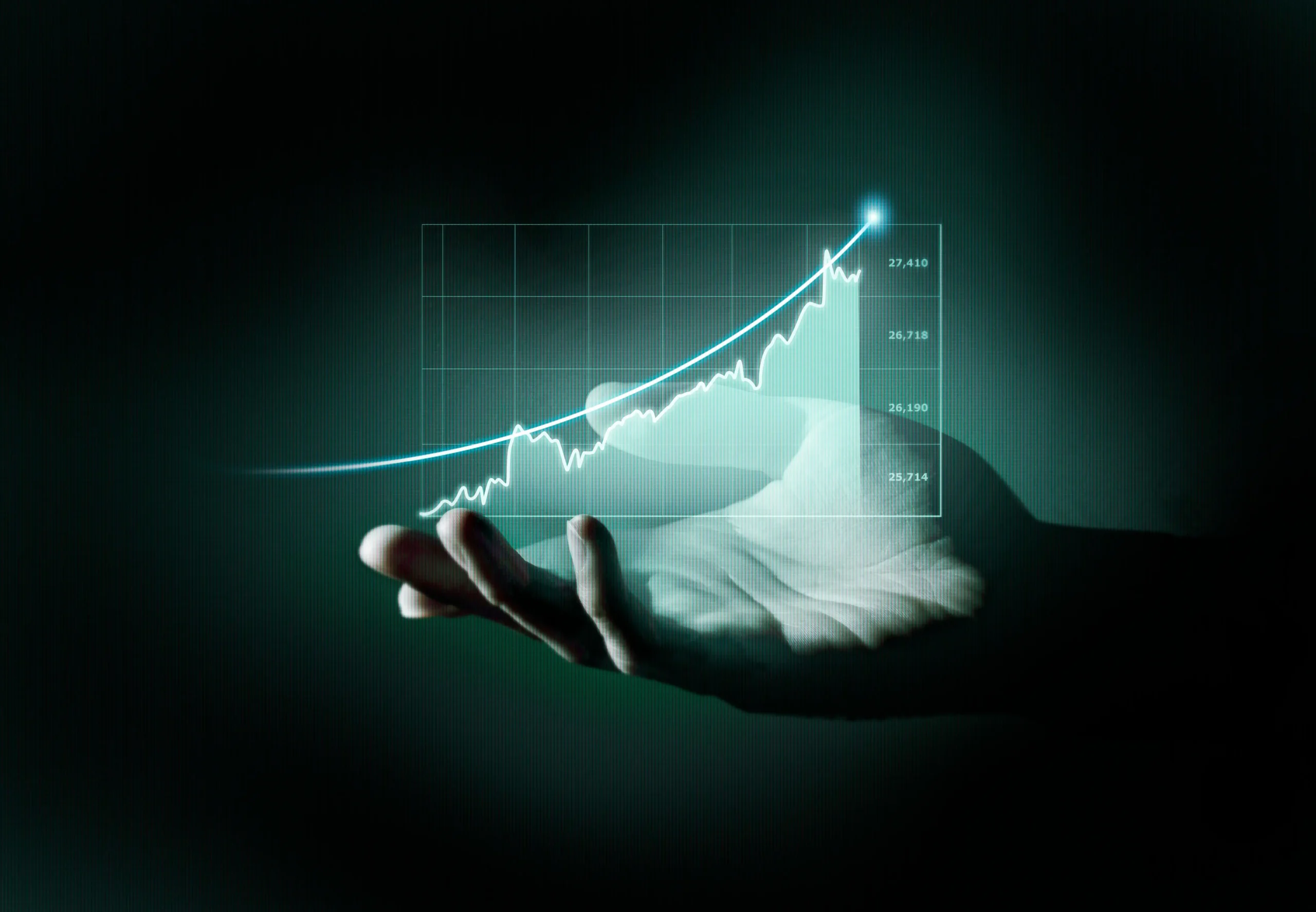 Realistic profit expectation charts showing percentage returns and growth curves for professional CFD trading performance over time