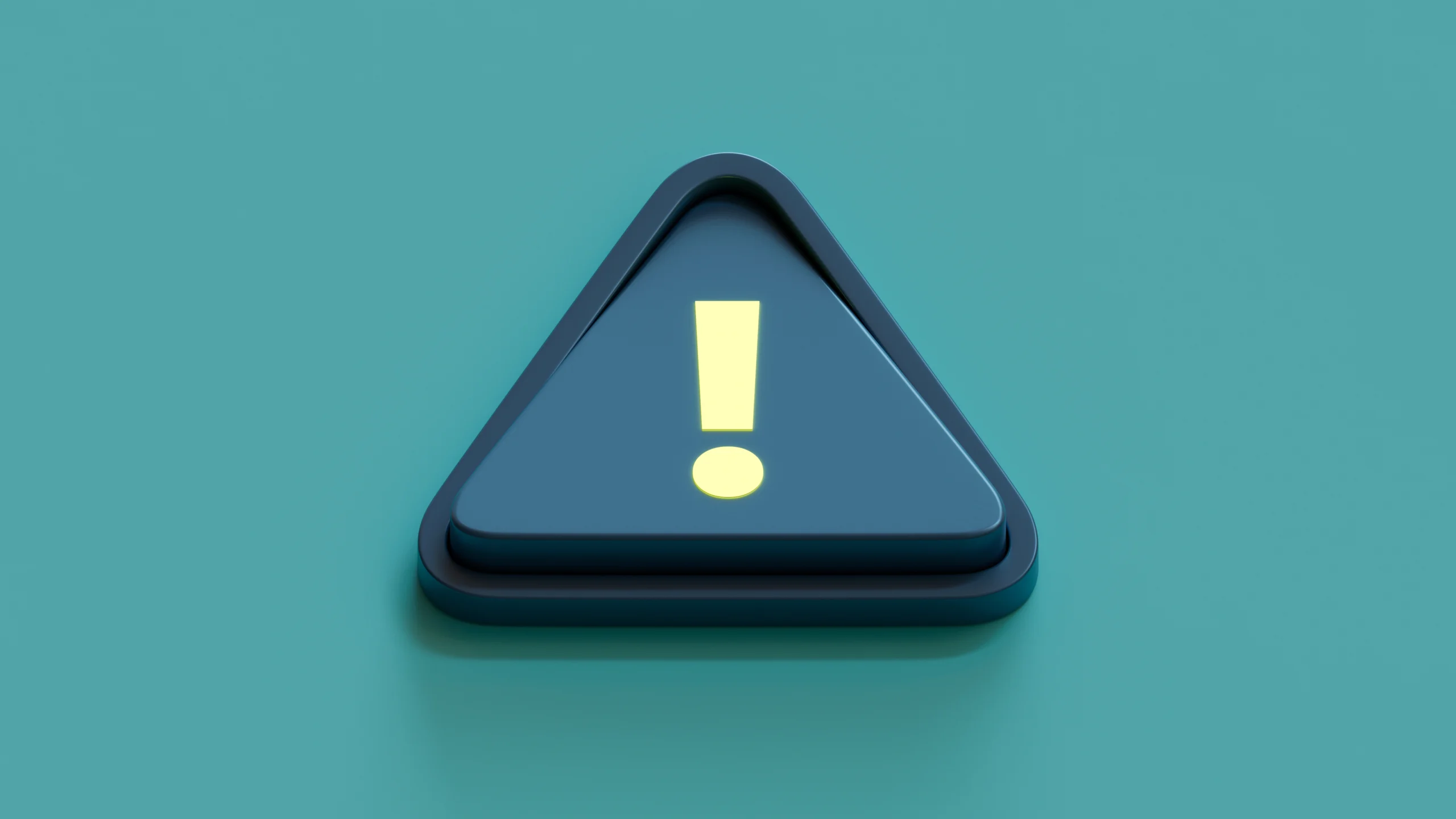 Red warning triangles and risk management symbols overlaid on futures trading charts representing potential dangers and limitations of algorithmic trading