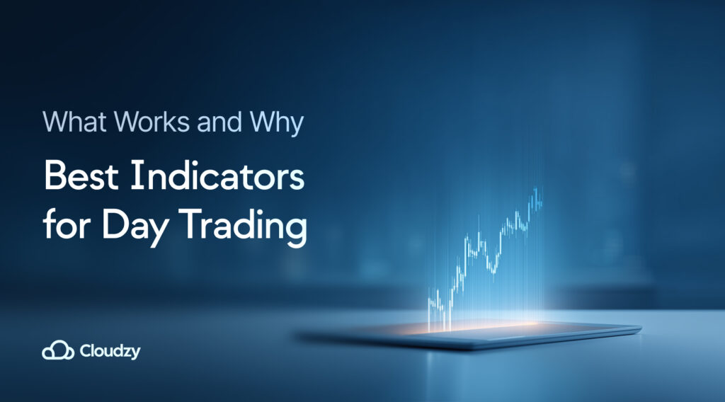 Best indicators for day trading displayed on multiple monitor setup showing VWAP RSI and EMA crossover signals