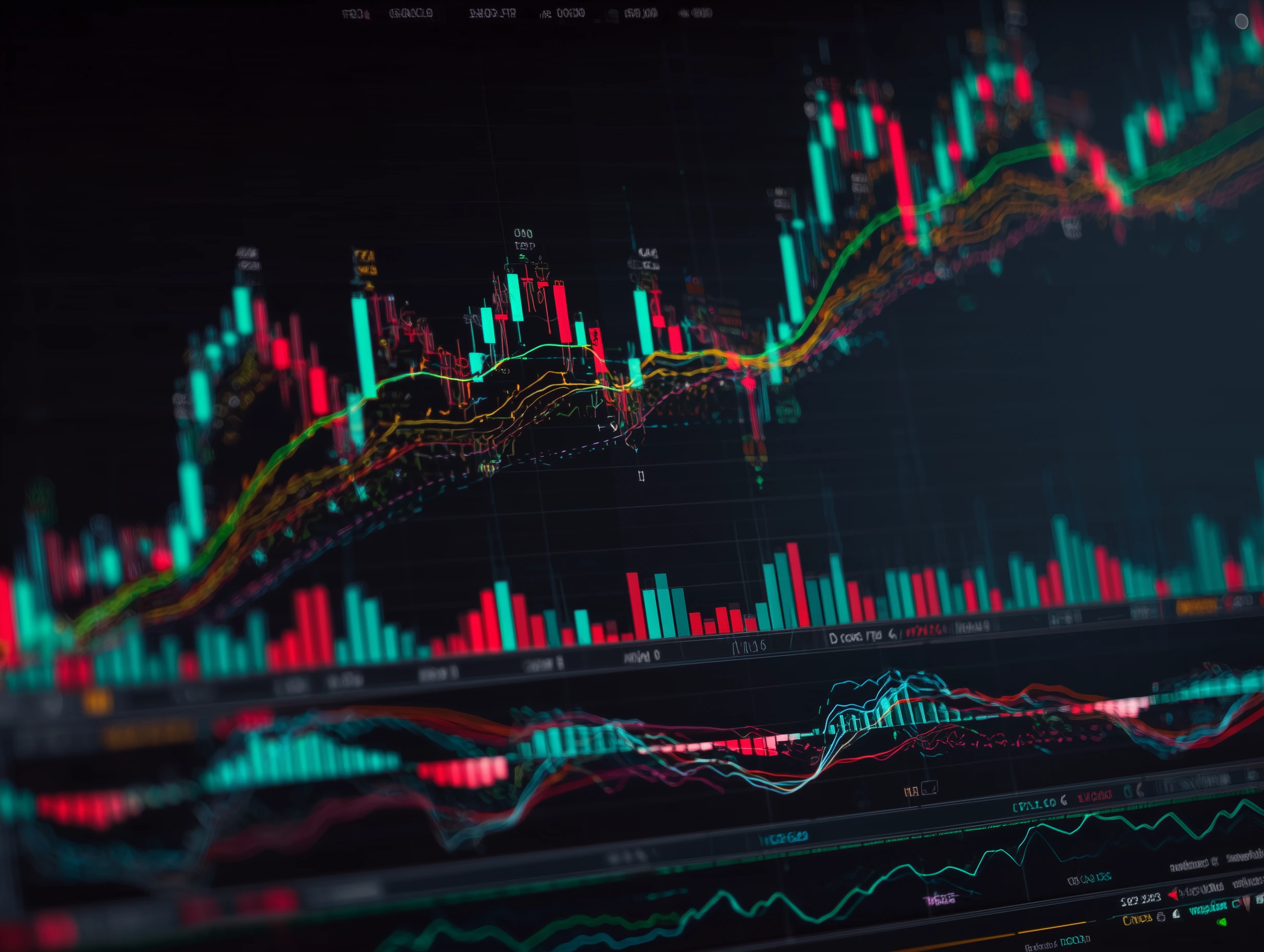 Advanced trading setup showing best indicator for scalping combination strategy with EMA, VWAP, and volume indicators working together