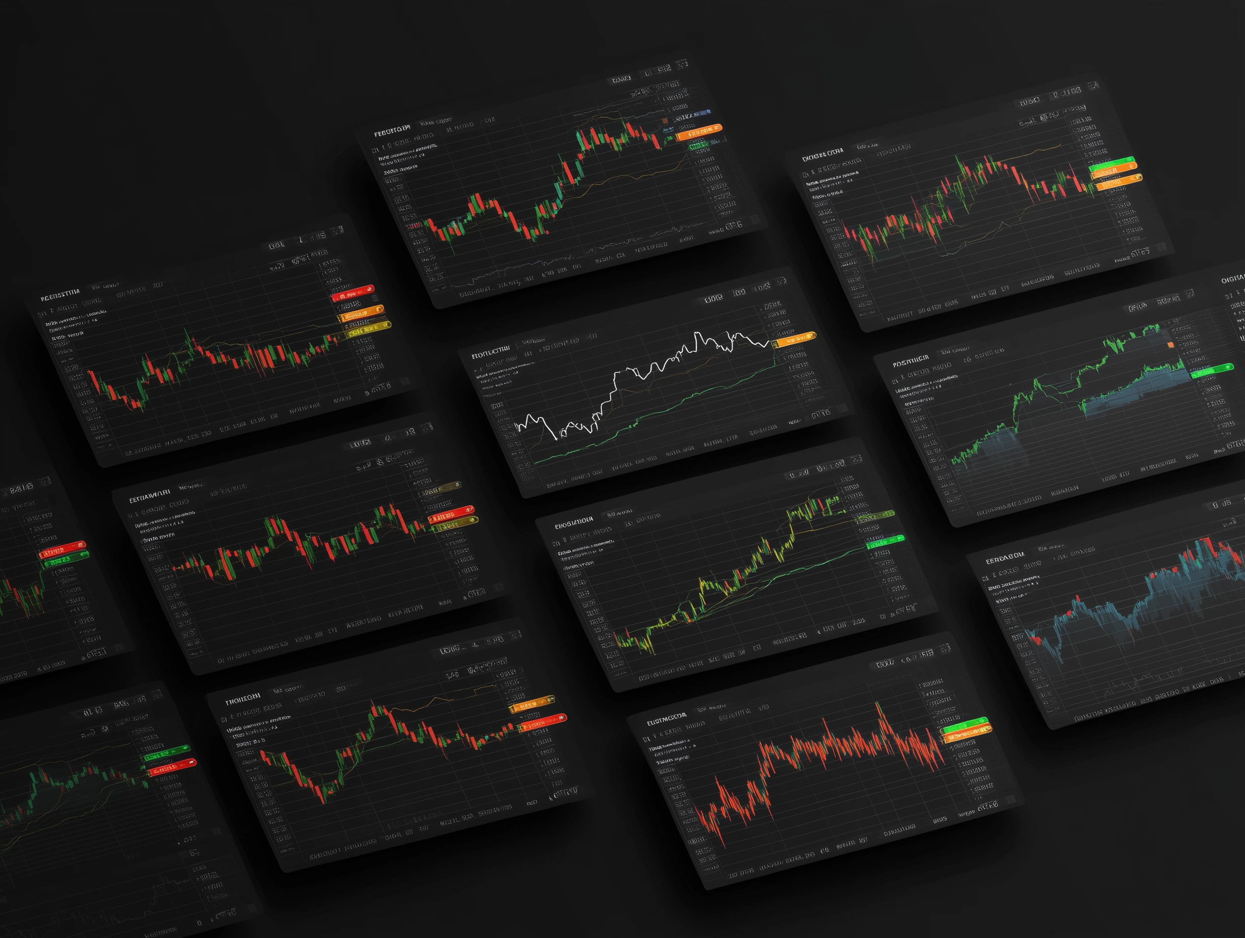 Fast-paced forex scalping session showing best indicator for scalping techniques with multiple currency pairs on trading screens