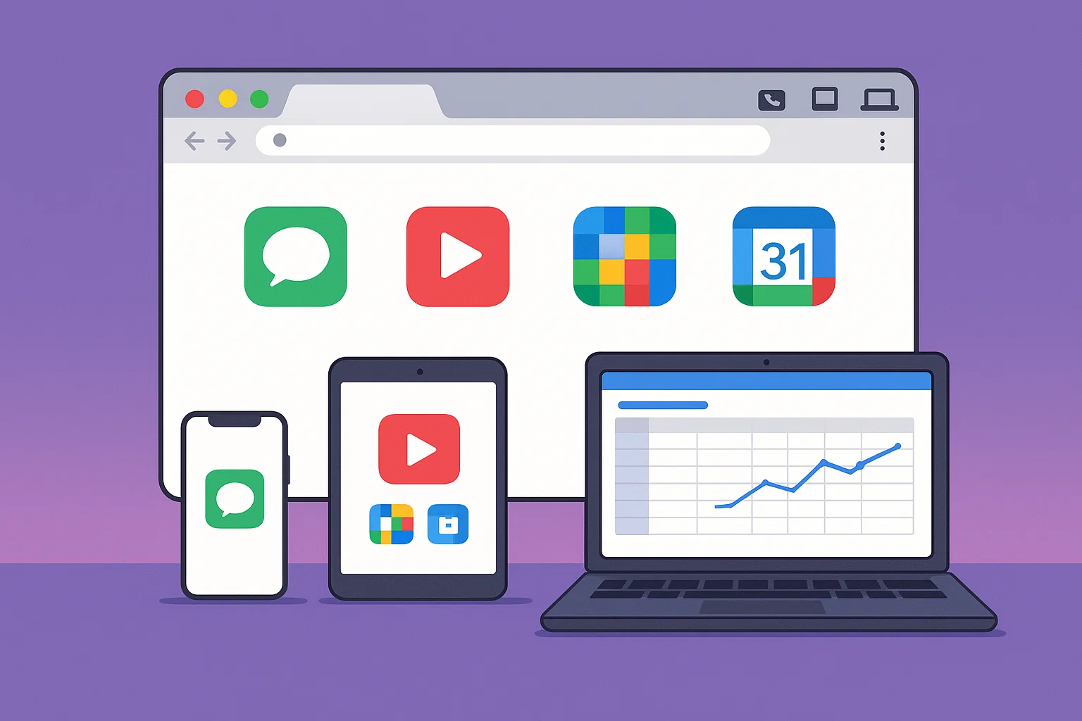 7 Best Citrix Alternatives for 2025: Cost & Feature Comparison Guide 11 browser window transforms into a complete desktop workspace. Apps appear from tabs on phone, tablet, and laptop. Shows easy access without installing extra software anywhere.