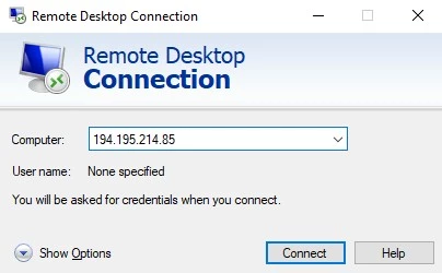 remote desktop connection on windows