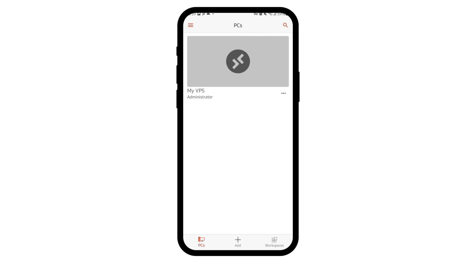 Android RDP Connections List