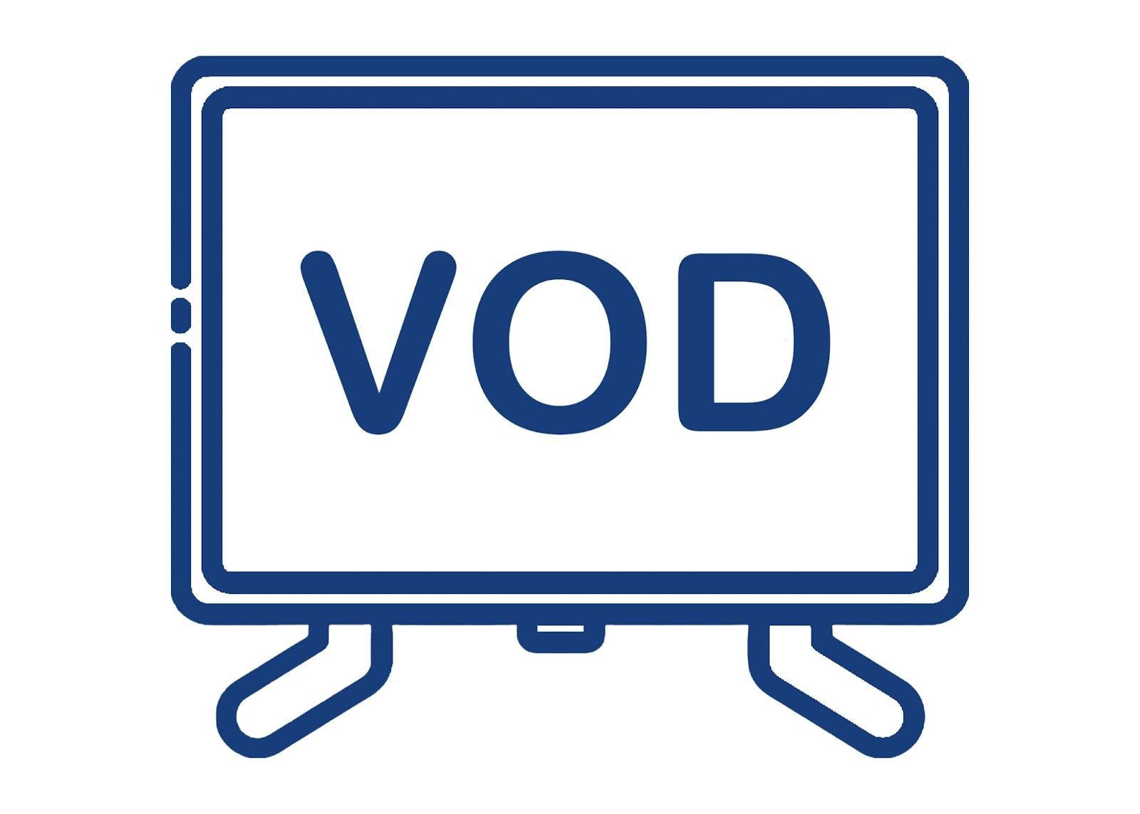 Image of a smart with the acronym VOD written on it.