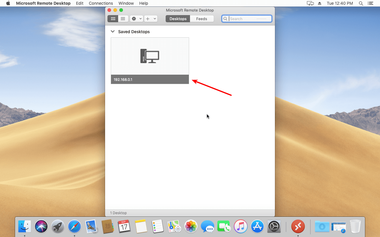 microsoft remote connection for mac