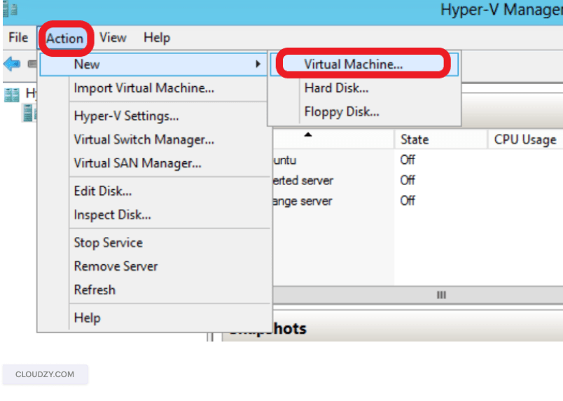 Create a virtual machine