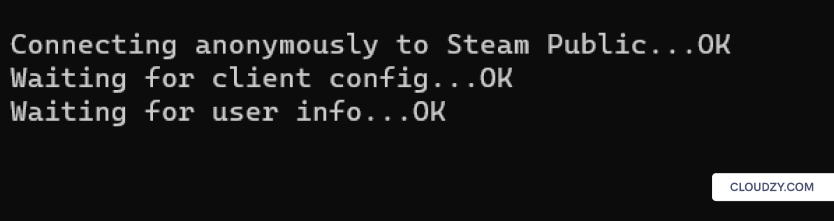 logging into steam