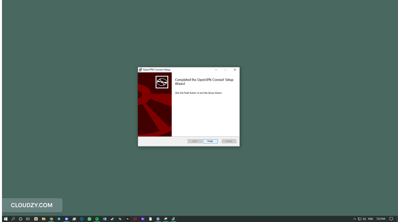 openvpn client instalation windows screenshot