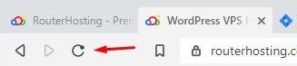 refresh button in browser