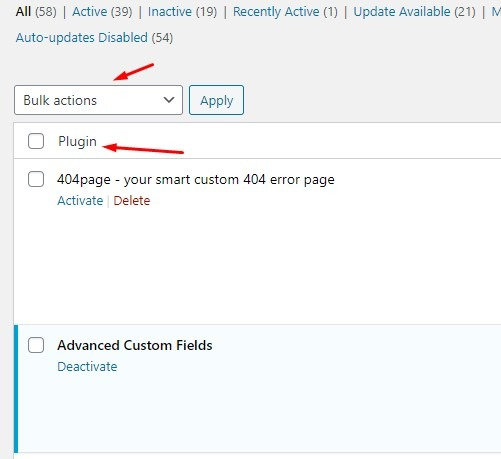 wp plugins bulk deactivate