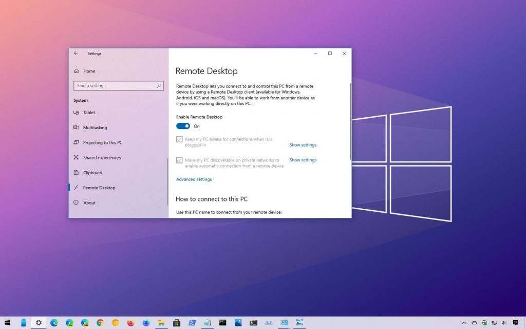 microsoft remote desktop app windows 7