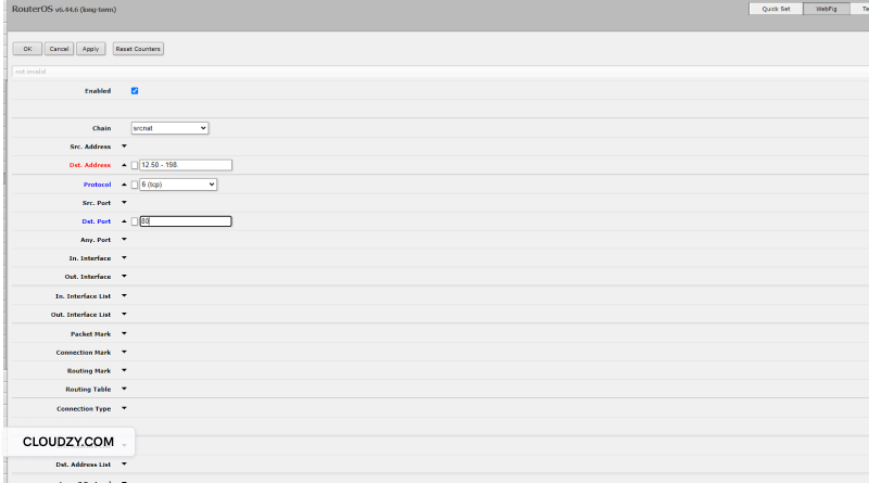 mikrotik winox dst address