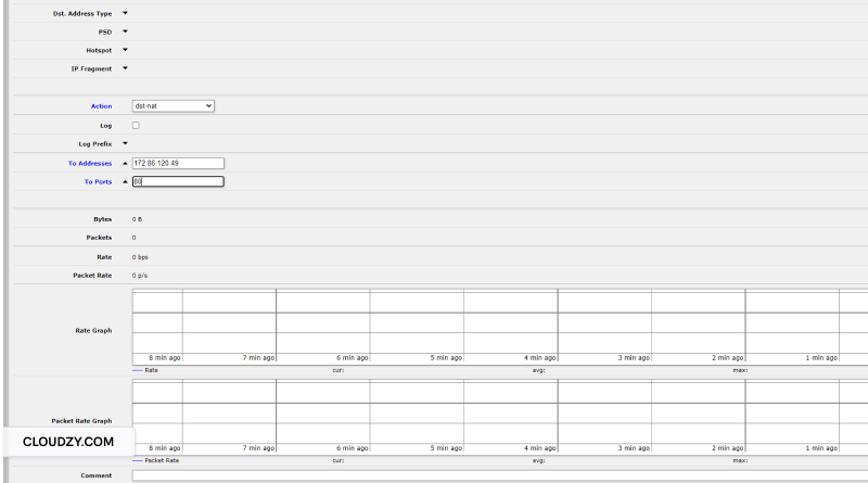 routeros winbox dst nat setup