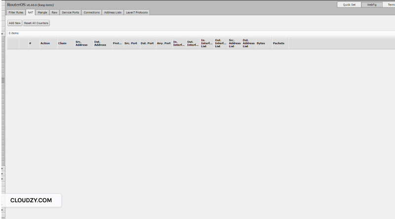 mikrotik winbox setup ip section