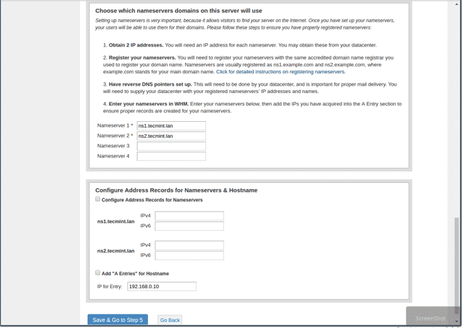 set your server ip address